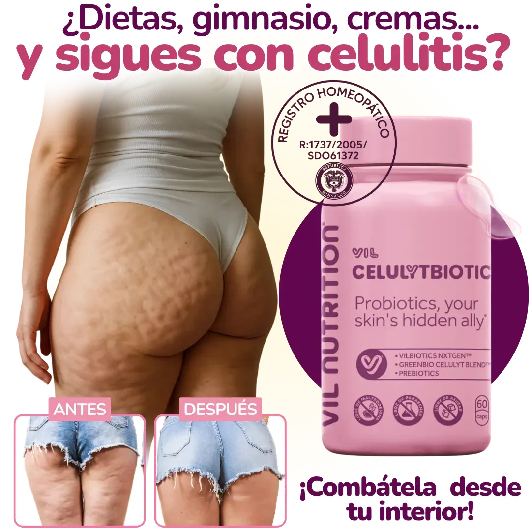 VIL CelulYtBiotic Colombia: Adiós Celulitis y Retención | Piel Firme desde Adentro