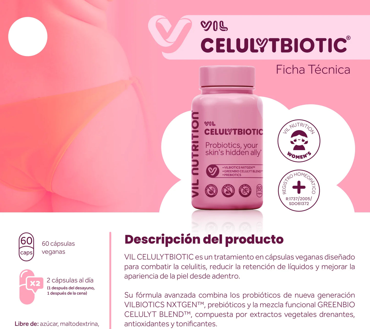 VIL CelulYtBiotic Colombia: Adiós Celulitis y Retención | Piel Firme desde Adentro